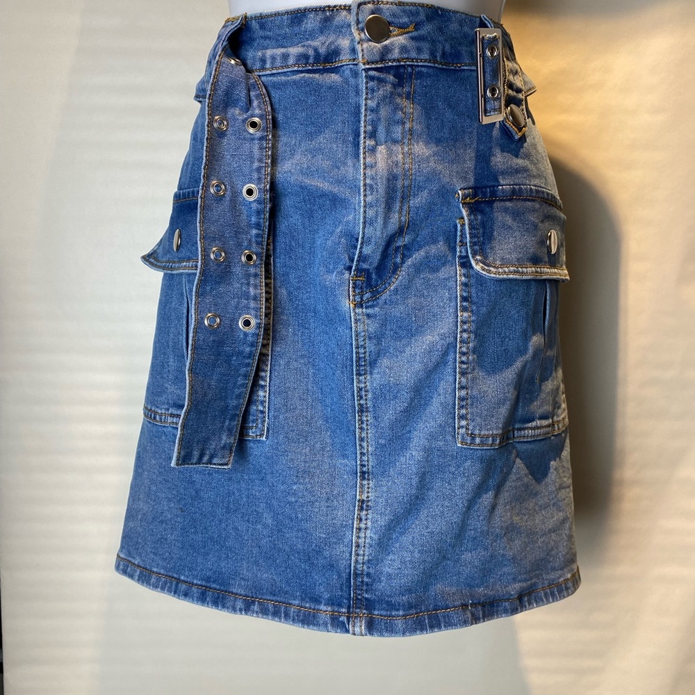 Forever 21 Blue Denim Mini Skirt